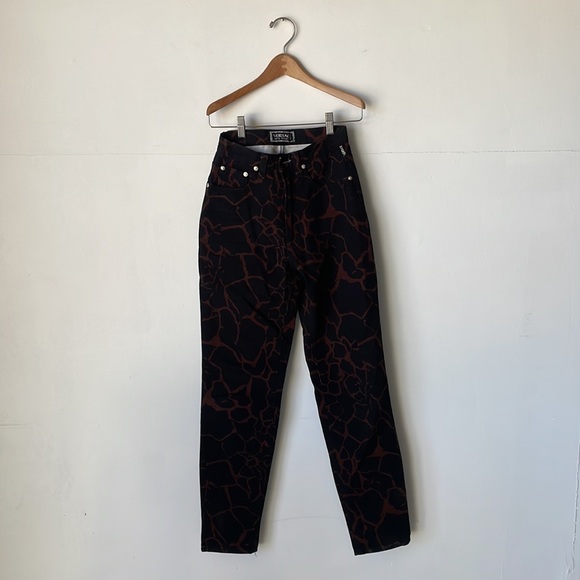 Versace Denim - Versace Brown and black high waist mom jeans